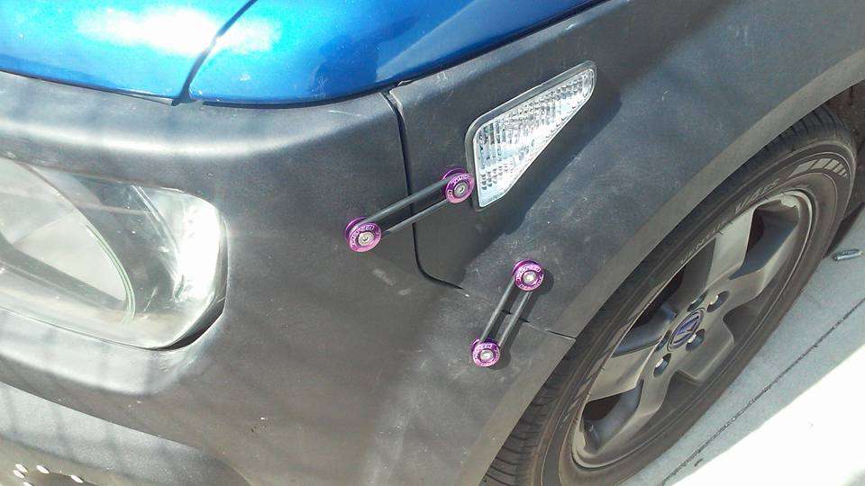 blue honda element purple bumper quick release password jdm clear sdiemarker black rims wheels