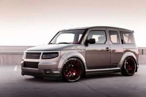 2010 2011 silver honda element lowered red rims