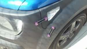 blue honda element purple bumper quick release password jdm clear sdiemarker black rims wheels