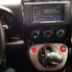 honda element EP3 Hazard button red ring engine start button carbon fiber vinyl dash mod