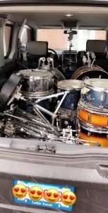 Honda Element Interior Dimensions two 2 full drum kits in the back for your band practice or show concert