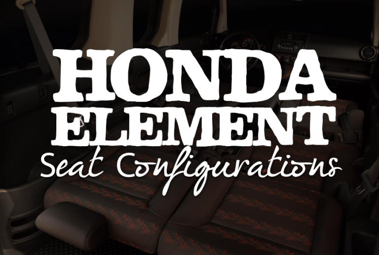 Honda Element Interior Seat Configurations