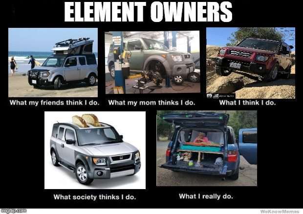 honda element owners meme