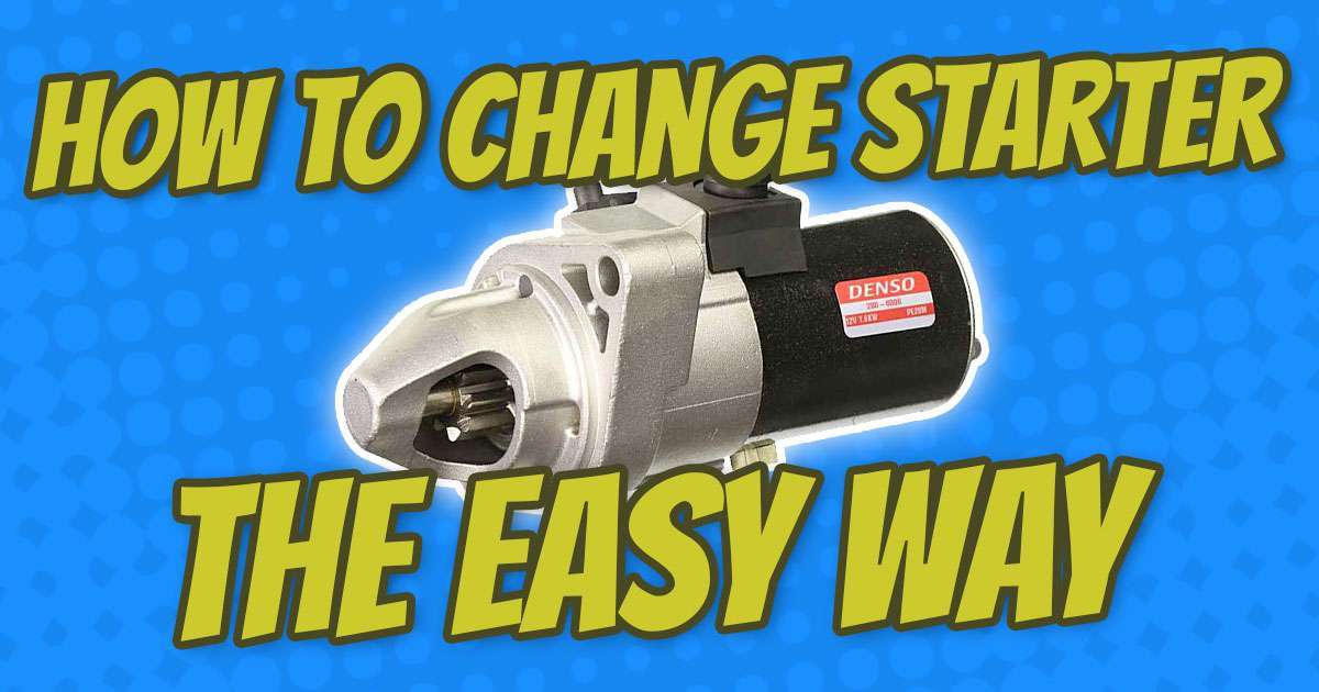how to change honda element starter the easy way