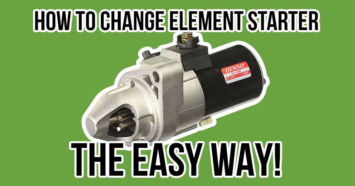 How to Change Honda Element Starter without Removing the Intake Manifold