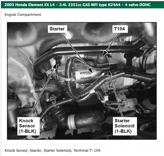 How to Replace Honda Element Knock Sensor with Diagrams