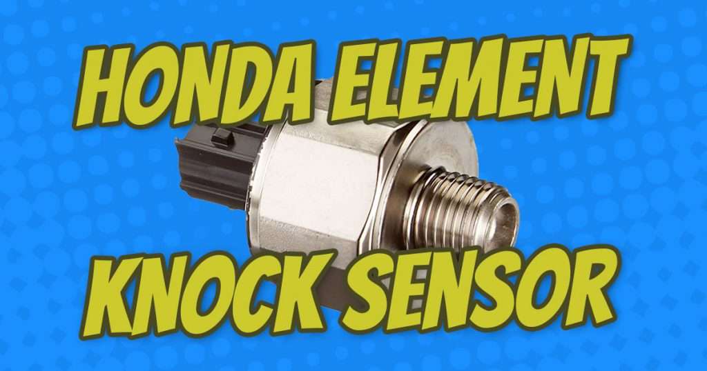 how to replace honda element knock sensor with diagrams