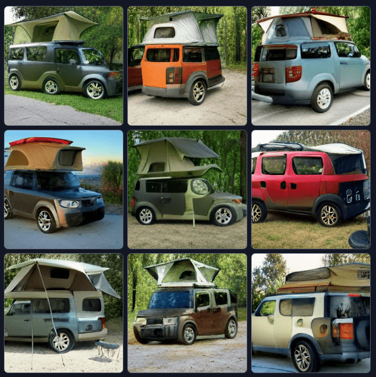 I used AI to design the next Honda Element camping