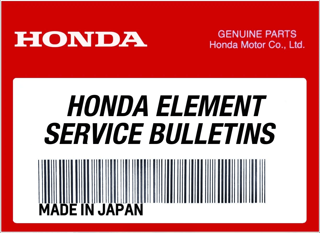 Honda-Element-Parts-Technical-Service-Bulletins-TSB-Collection