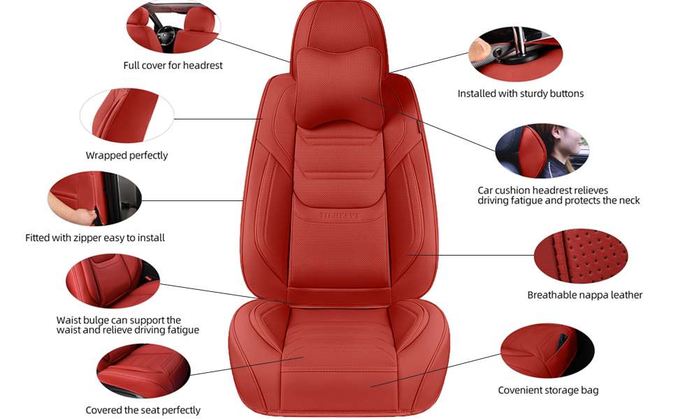 buy honda element seat covers red